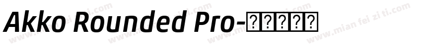 Akko Rounded Pro字体转换